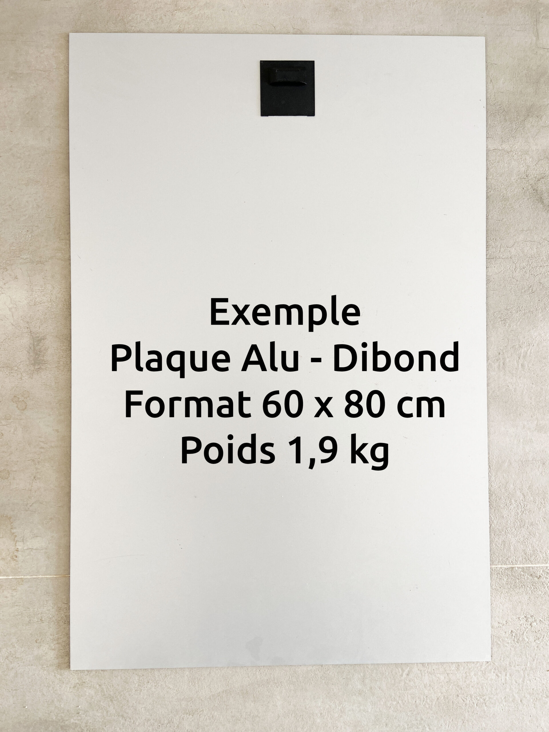 Attache adhésive pour plaque - Dibond / Forex / Plexi - Max 3 kg ...