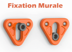 Kit de Montage Mural Modulaire avec Base Triangulaire et Insert Rond – Fixation Discrète